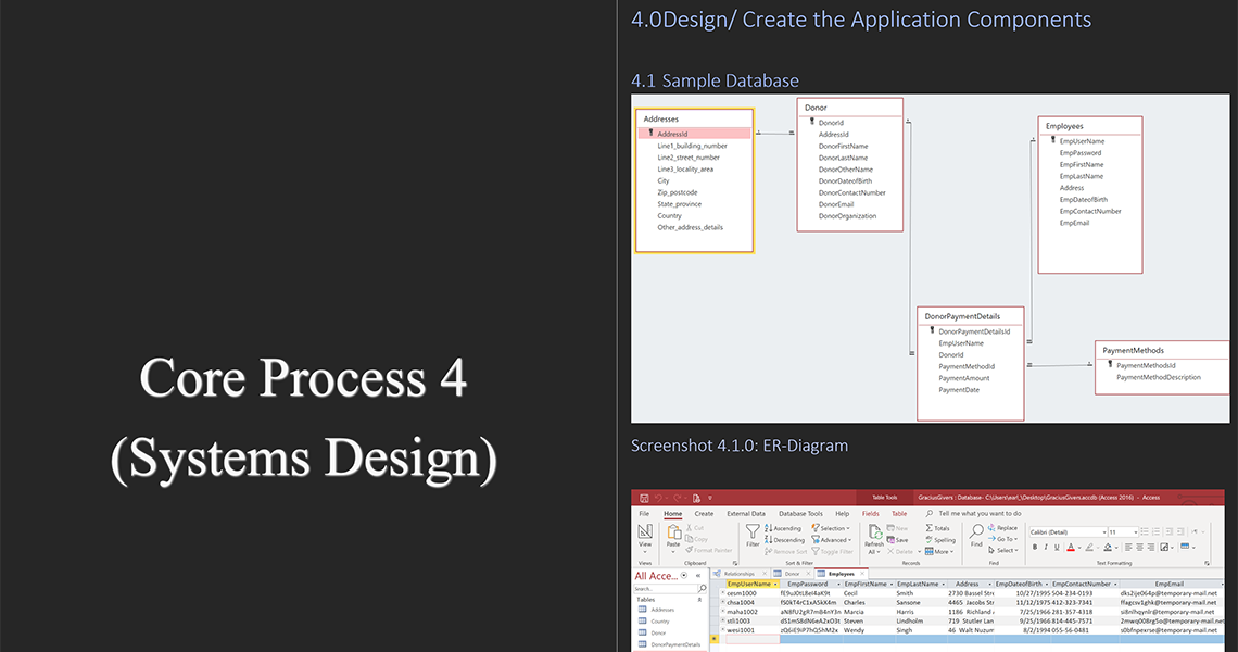 System analysis and design project